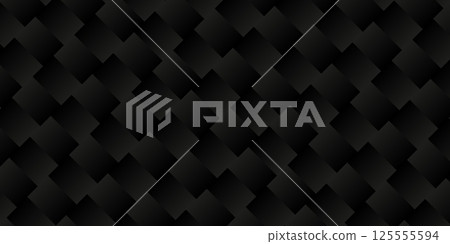 Dark black geometric grid background. Modern dark abstract vector texture. Dark black geometric grid background. Modern dark abstract vector texture. 125555594