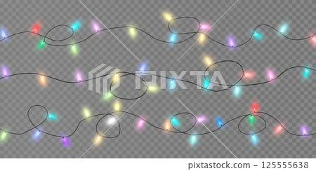 Vibrant and Colorful String Lights Perfect for Adding a Festive Touch to Your Home Decor and Celebrations 125555638