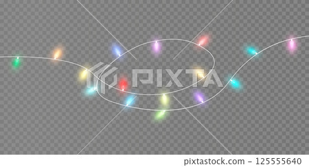 Bright and Colorful String Lights Are Perfect for Enhancing Your Festive Decorations and Celebrations Everywhere 125555640