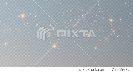 Golden Sparkles Dancing Over a Soft Blue Background, Creating an Enchanting Visual Atmosphere Filled with Beauty Golden Sparkles Dancing Over a Soft Blue Background, Creating an Enchanting Visual Atmosphere Filled with Beauty 125555672