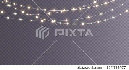 A beautiful Twinkling Fairy Lights Background perfect for enhancing Party Decorations and unforgettable Events 125555677