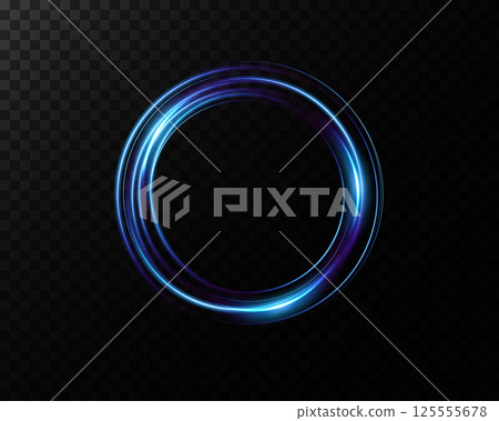 Experience a Dynamic Blue Circular Light Effect on a Dark Background that captivates with its beauty and allure Experience a Dynamic Blue Circular Light Effect on a Dark Background that captivates with its beauty and allure 125555678