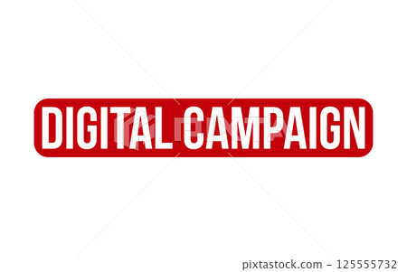 Digital Campaign Rubber Stamp Seal Vector 125555732