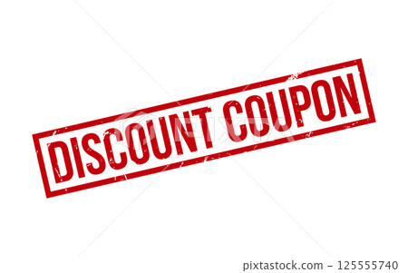 Discount Coupon rubber grunge stamp seal vector 125555740