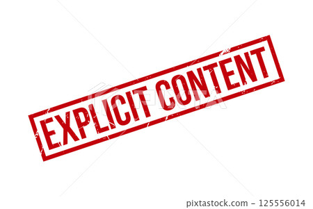 Explicit Content Rubber Stamp Seal Vector 125556014