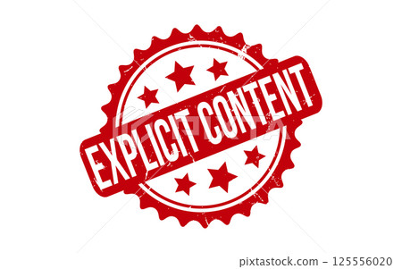 Explicit Content Rubber Stamp Seal Vector Explicit Content Rubber Stamp Seal Vector 125556020