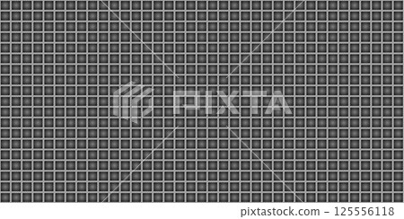 Dark black geometric grid background. Modern dark abstract vector texture. 125556118