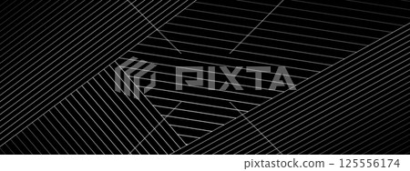 Abstract black background with diagonal lines. Modern dark abstract vector texture. Abstract black background with diagonal lines. Modern dark abstract vector texture. 125556174