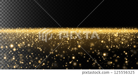 A Stunning Golden Glitter Sparkles Background Perfect for Creating Elegant and Captivating Designs Seamlessly 125556325