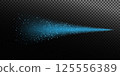 The Blue Spray Effect showcases a stunning visual representation with intricate Particle Distribution throughout 125556389