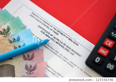 Indonesian tax form DGT certificate of domicile of non resident for indonesia withholding tax 125556746