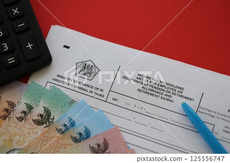 Indonesian tax form 1721 a1 Income Tax withholding art 21 for employee or recipients of pension 125556747