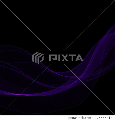 Abstract purple smoke wave on black background. Eps 10 125556818