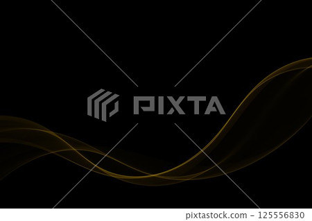 Color Smoky abstract wave on a black background. Vector design element. If Template for advertisement, banner, brochure, screen saver. Eps 10 Color Smoky abstract wave on a black background. Vector design element. If Template for advertisement, banner, brochure, screen saver. Eps 10 125556830