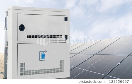 Solar panels with renewable energy storage 125556997