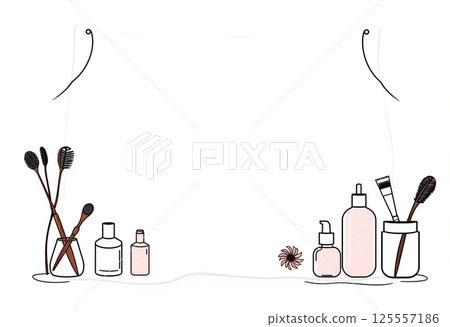 set of cosmetic products 125557186