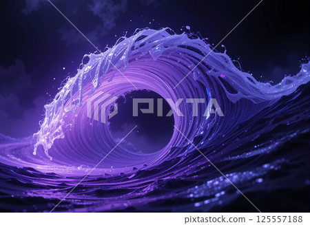 abstract background with blue wave 125557188