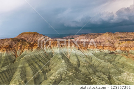 Nallihan rainbow hills in Turkey 125557291