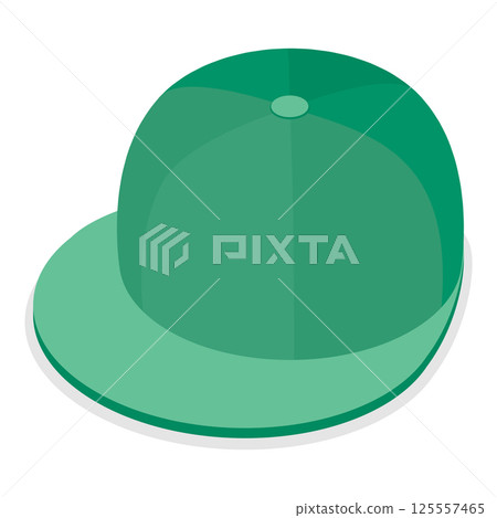 3D Isometric Flat Vector Set of Hats, headgears, Clothing Accessory. Item 7 125557465