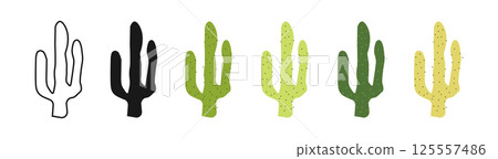 Set of Cactus in Different Styles, Outline, Silhouette, Various Green Shades. Collection of Desert Plants in Minimalist Designs. Concept of Nature, Succulents, Wild West Aesthetic. White Background. Set of Cactus in Different Styles, Outline, Silhouette, Various Green Shades. Collection of Desert Plants in Minimalist Designs. Concept of Nature, Succulents, Wild West Aesthetic. White Background. 125557486