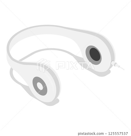 3D Isometric Flat Vector Set of Headphones, Multimedia Devices. Item 2 3D Isometric Flat Vector Set of Headphones, Multimedia Devices. Item 2 125557537