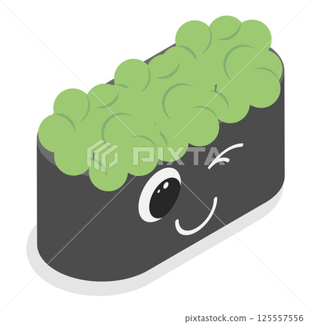 3D Isometric Flat Vector Set of Various Sushi, Rolls and Nigiri Funny Characters, Japanese Traditional Cuisine. Item 5 3D Isometric Flat Vector Set of Various Sushi, Rolls and Nigiri Funny Characters, Japanese Traditional Cuisine. Item 5 125557556