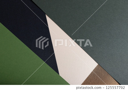 Matte designer paper texture with layered, diagonal composition. Elegant, smooth surface in soft 125557702