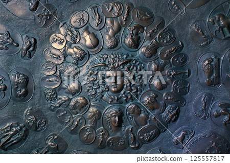 Gorgon Medusa relief 125557817