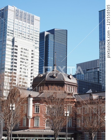 Tokyo Station Marunouchi Exit Red Brick Station Building 125558505