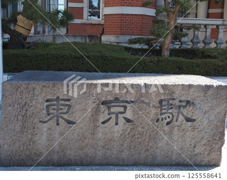 東京站丸之內出口紅磚車站大樓 125558641