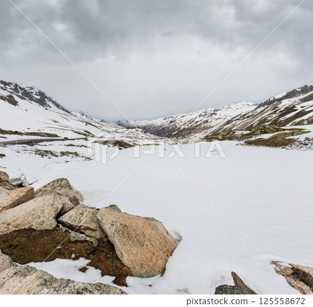 Spring Alps mountain landscape Spring Alps mountain landscape 125558672