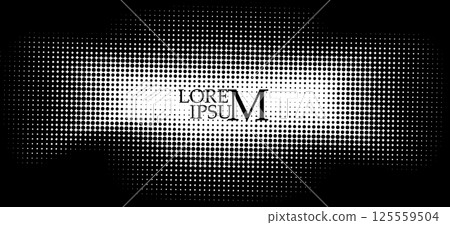 Halftone dot background. hand drawing. Not AI, Vector illustration. 125559504