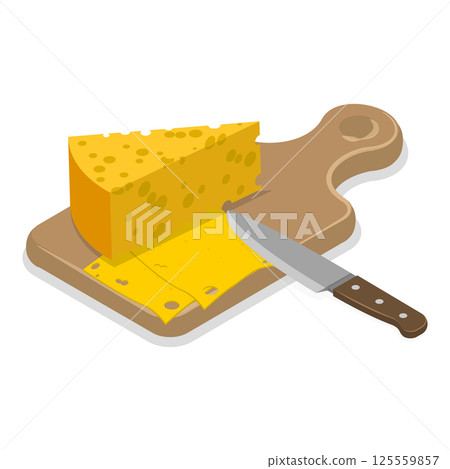 3D Isometric Flat Set of Cooking Food Process. Item 5 3D Isometric Flat Set of Cooking Food Process. Item 5 125559857
