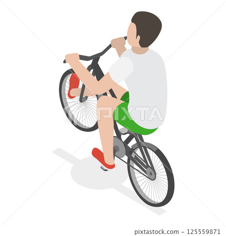 3D Isometric Flat Illustration of Healthy And Active Lifestyle. Item 3 3D Isometric Flat Illustration of Healthy And Active Lifestyle. Item 3 125559871
