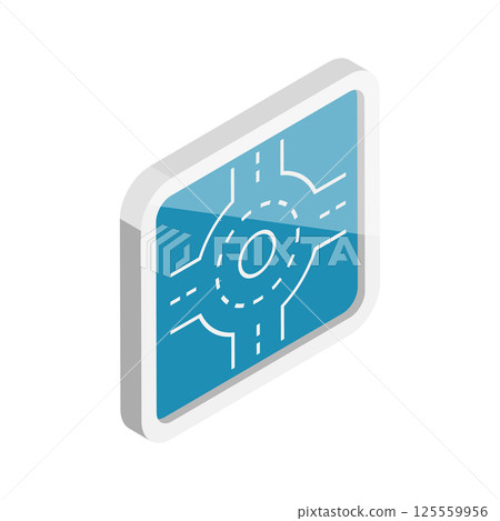 3D Isometric Flat Set of Highway Icons. Item 3 3D Isometric Flat Set of Highway Icons. Item 3 125559956