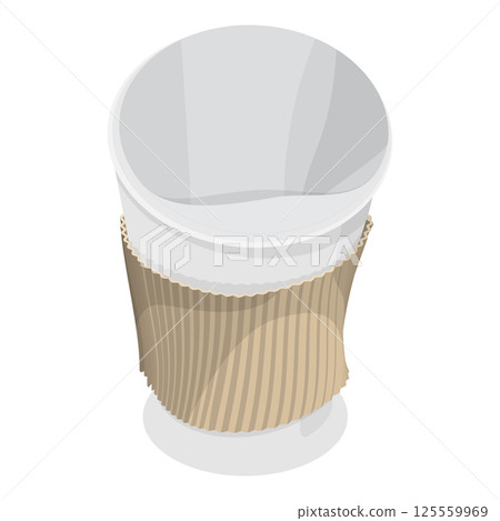 3D Isometric Flat  Set of Plastic Waste. Item 3 125559969