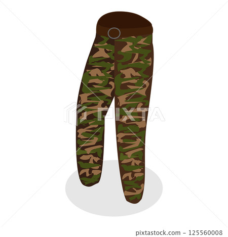 3D Isometric Flat Illustration of Millitary Collection. Item 5 3D Isometric Flat Illustration of Millitary Collection. Item 5 125560008
