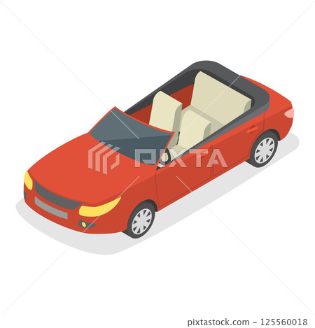 3D Isometric Flat Illustration of Rap Music And Hip-hop Style. Item 7 3D Isometric Flat Illustration of Rap Music And Hip-hop Style. Item 7 125560018