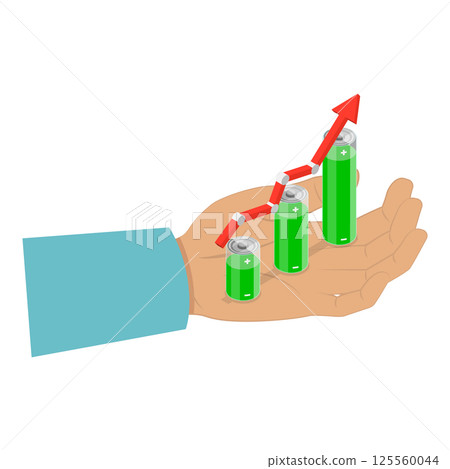 3D Isometric Flat  Illustration of Decarbonisation And Sustainability. Item 6 125560044