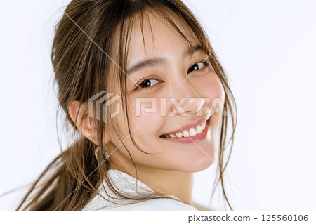 Beautiful skin women/skin care "AI generated images" 125560106