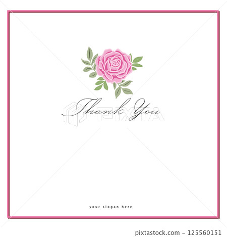 Red Rose Flower Vector Illustration.  125560151