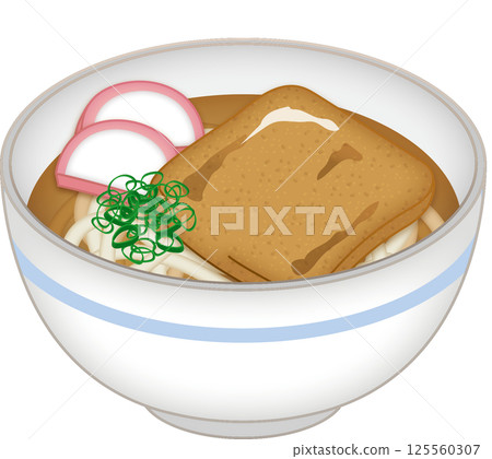 Illustration of delicious looking kitsune udon 125560307