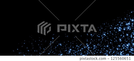 Blue stars and sparkles, magic star dust background, light effect with flares. Blue stars and sparkles, magic star dust background, light effect with flares. 125560651