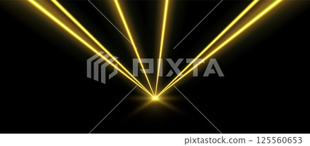 Laser beams, concert or nightclub spotlights light effect. 125560653