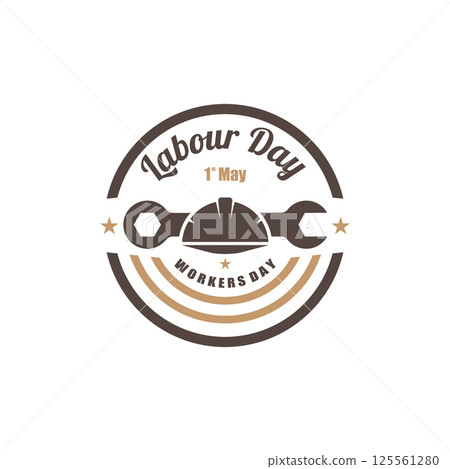 May 1st Logo Icon Happy International Workers Day 125561280