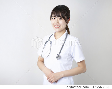 Young female nurse AI generated image 125563383