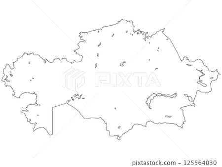 Blank map of Kazakhstan Blank map of Kazakhstan 125564030