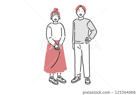 人物 年輕夫婦 125564066