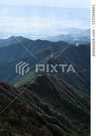 高隈山脈及其山腳下的街道-鹿兒島風光 高隈山脈及其山腳下的街道-鹿兒島風光 125564661