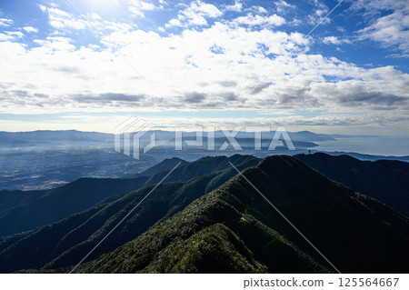 高隈山脈及其山腳下的街道－鹿兒島風光 125564667